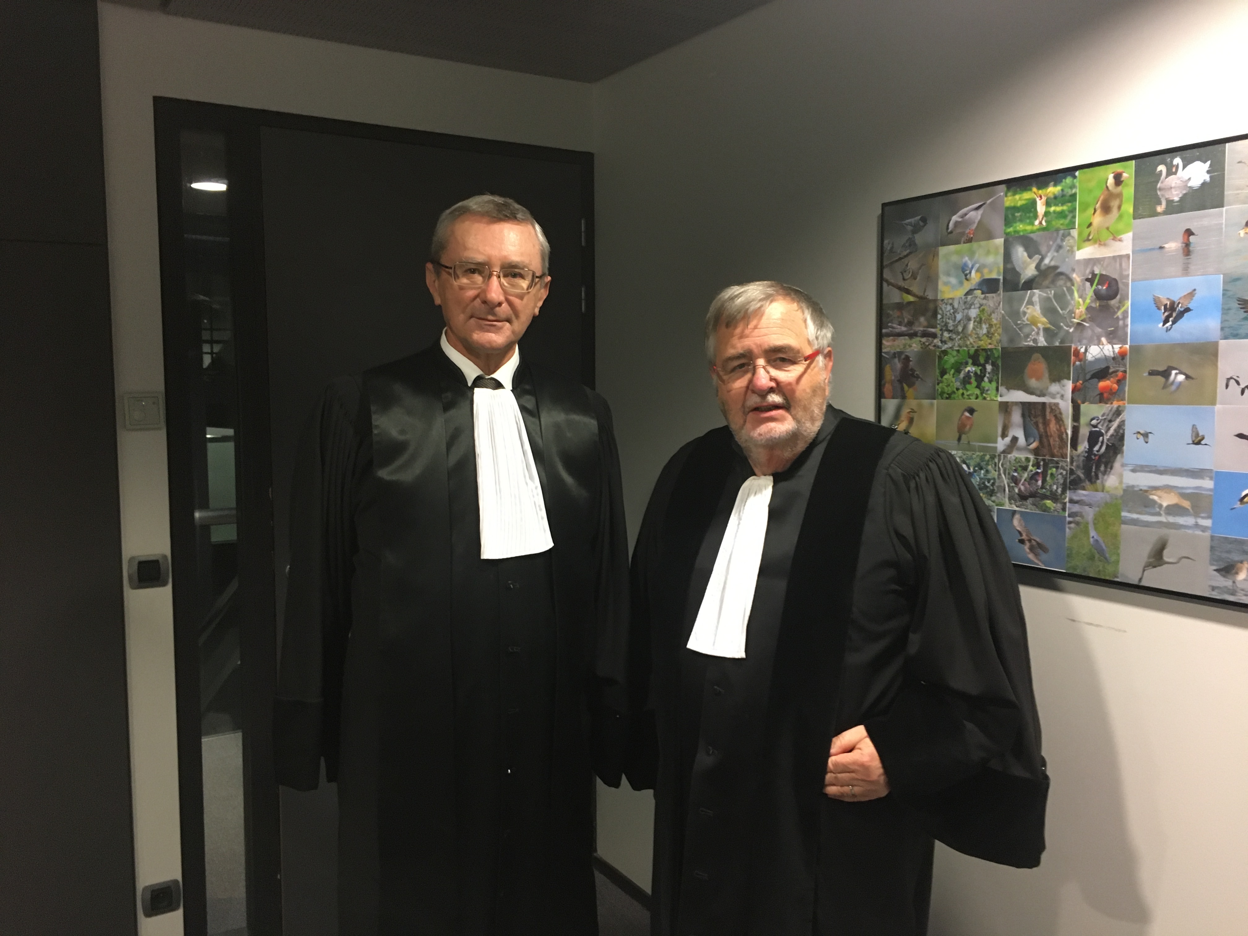M. DURAND, président du TC et M. BRET, juge-commissaire