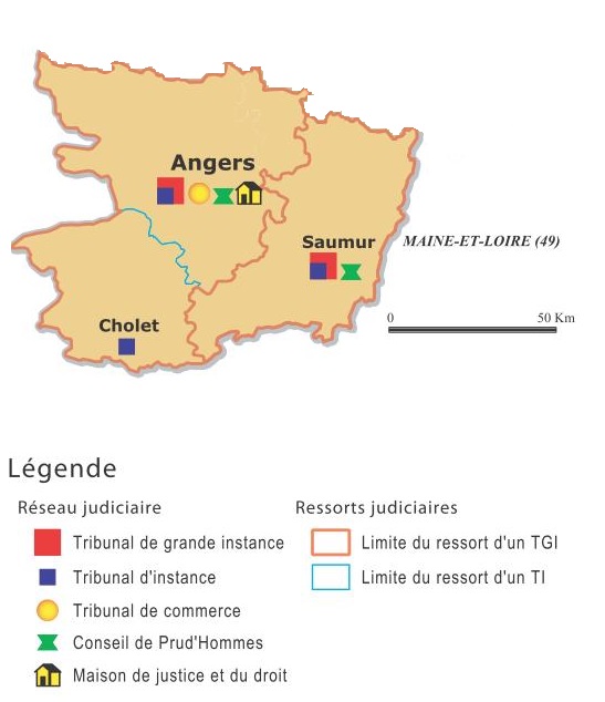 Carte Maine et Loire