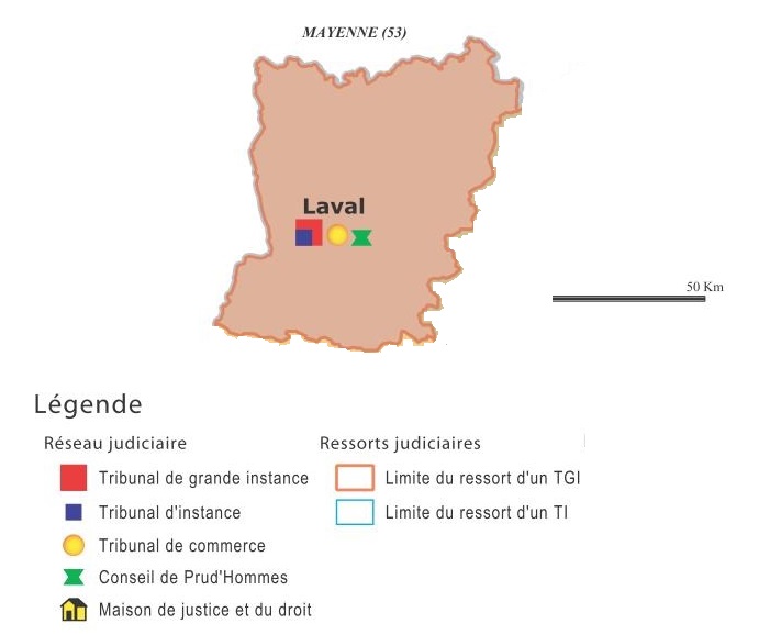 Carte Mayenne