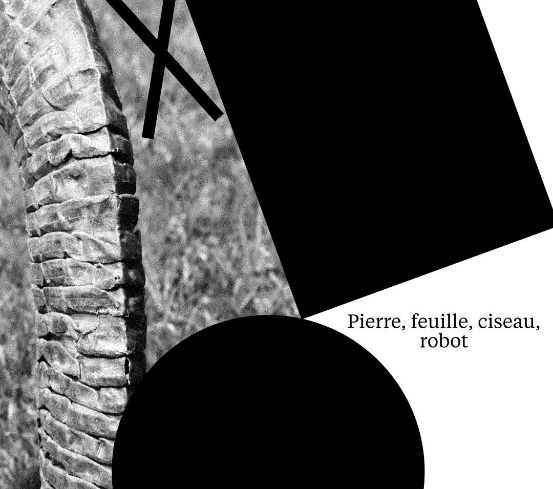 Exposition Pierre, feuille, ciseau, robot