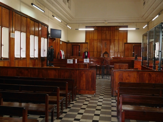 La salle d'audience des assises de la Guadeloupe