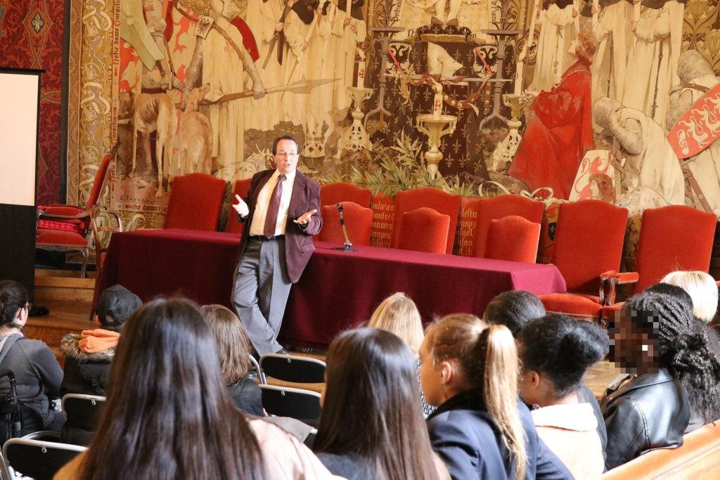 Marc Janin accueille des élèves du lycée Charles Tillon (35)