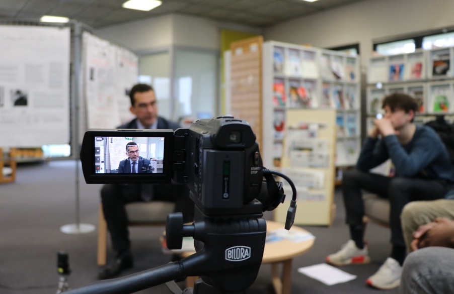 Pascal Bougy interviewé par les élèves du lycée Chateaubriand