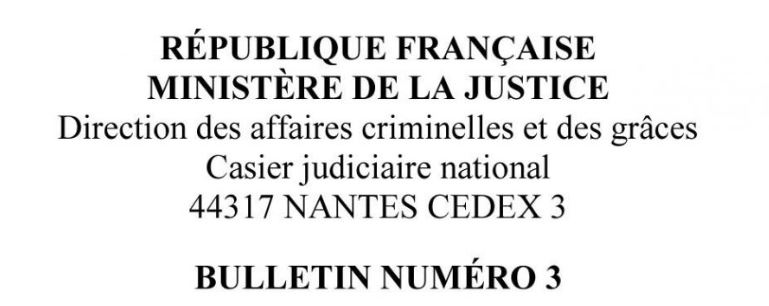 Casier judiciaire