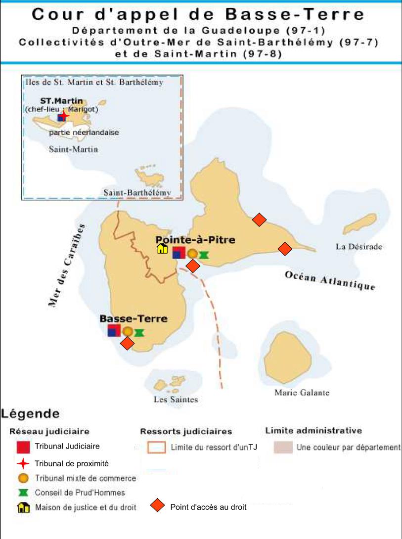 Carte judiciaire du ressort