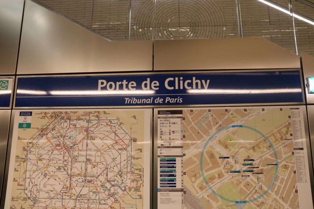 Inauguration de la station de métro Porte de Clichy