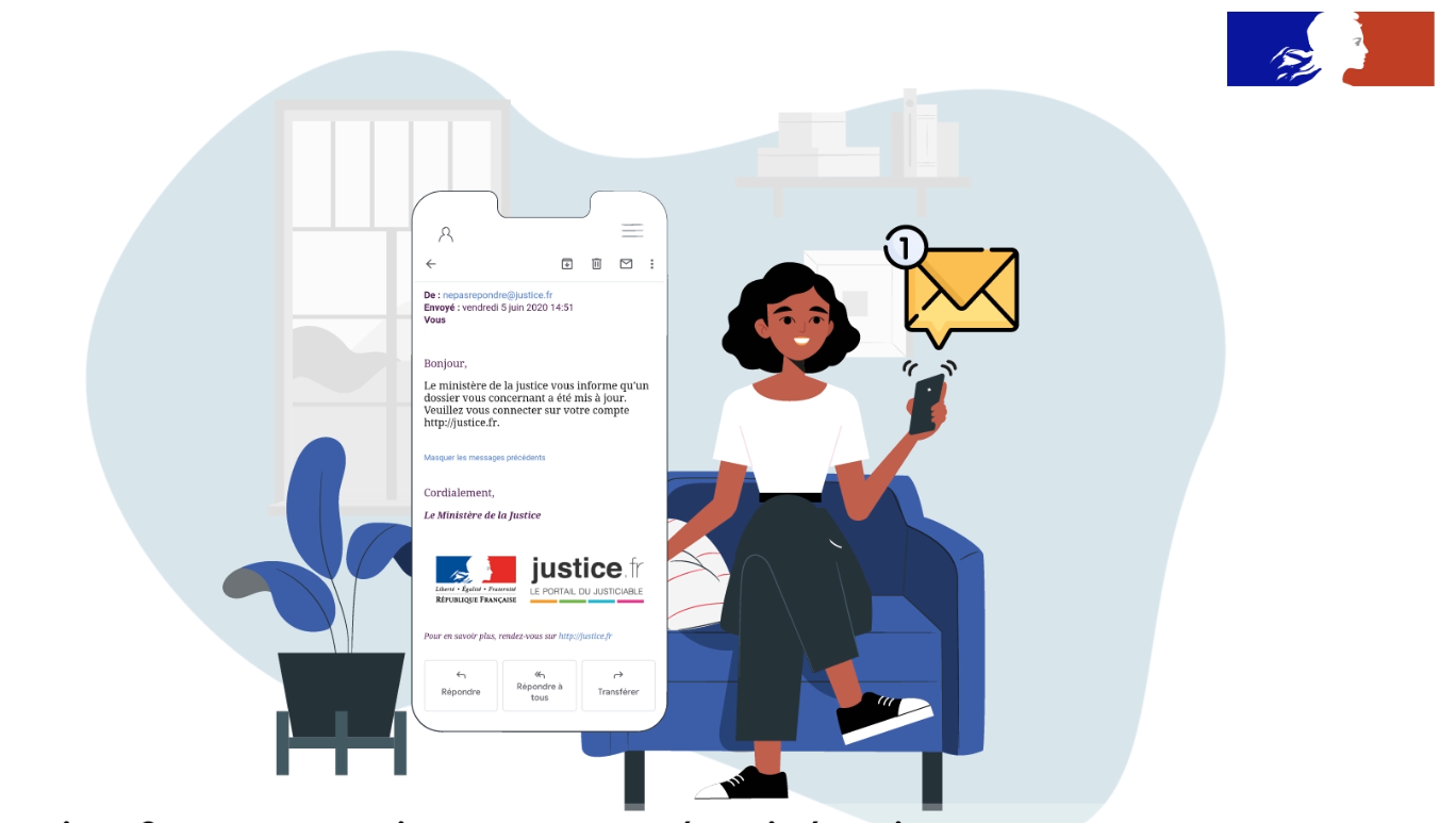Suivre son affaire en ligne : un service numérique justice.fr