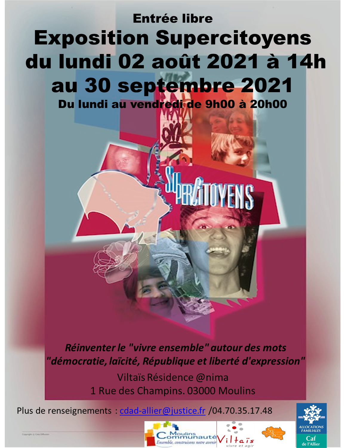 Affiche exposition supers citoyens