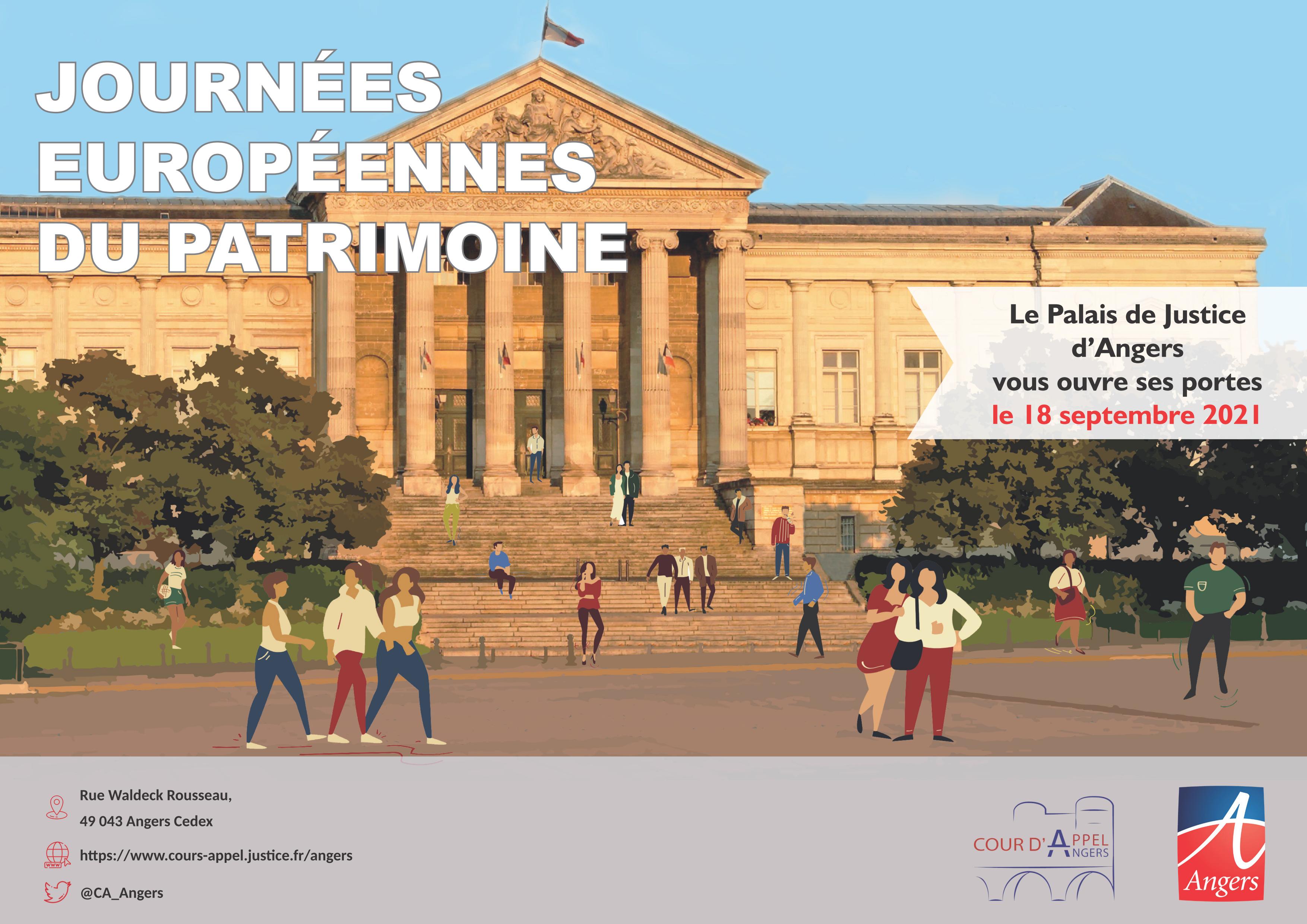 affiche JEP Palais de justice Angers 2021