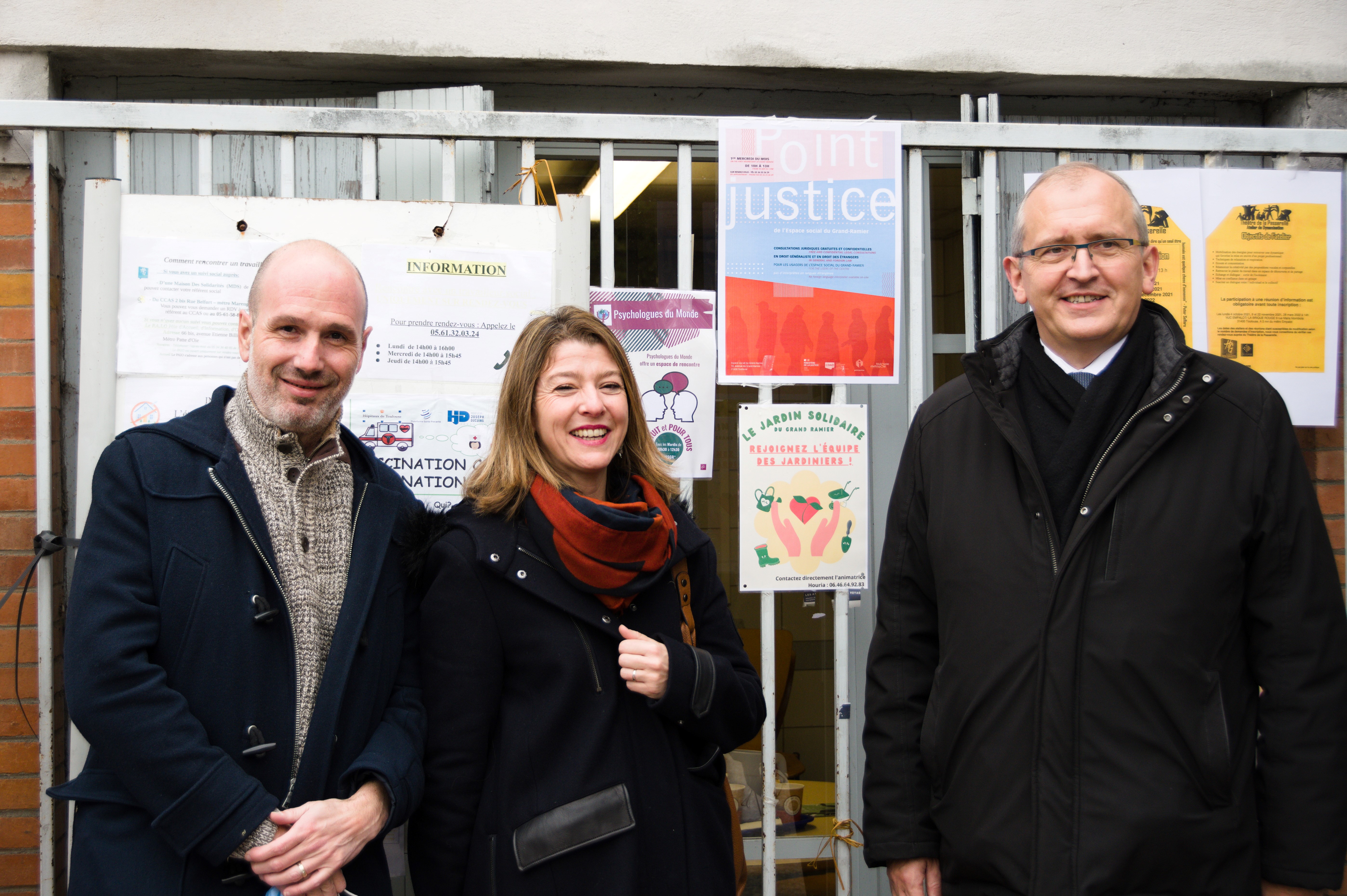 M CAZEAUX, Mme ESCUDIER et M PAVAGEAU