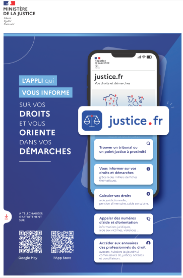 JUSTICE.FR: L'APPLI MOBILE QUI VOUS INFORME!