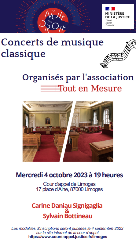 Affiche nuit du droit 2023