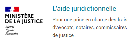 Aide juridictionnelle