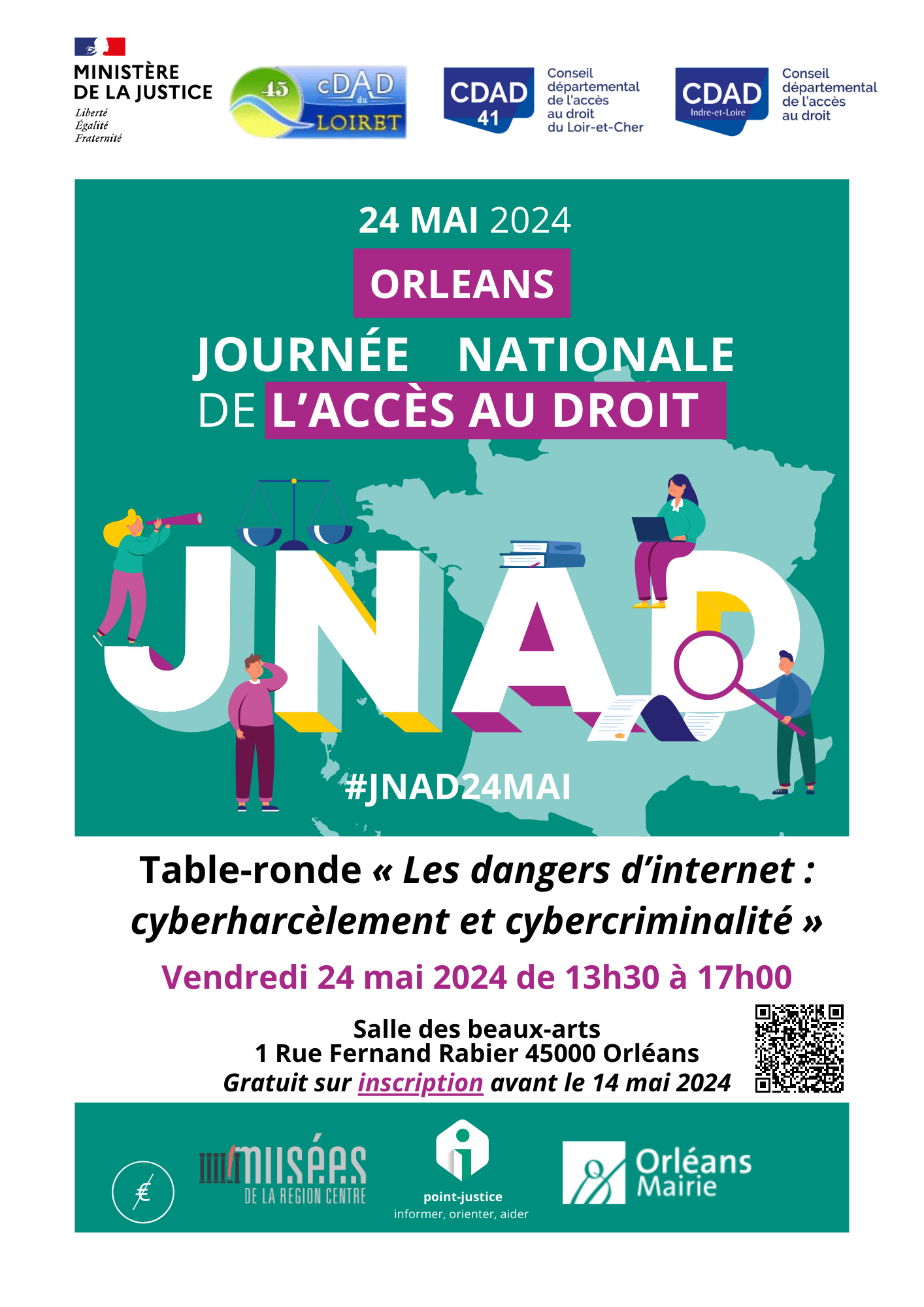 Affiche JNAD 2024 tables rondes