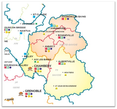 Ressort de la CA de CHAMBERY