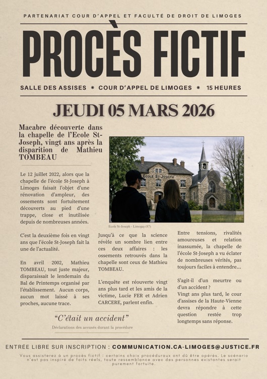 affiche procès fictif 2026