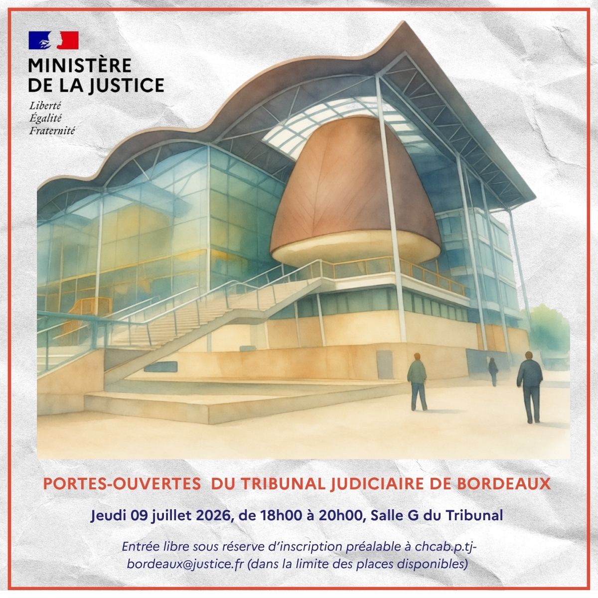 Portes ouvertes du Tribunal judiciaire de Bordeaux