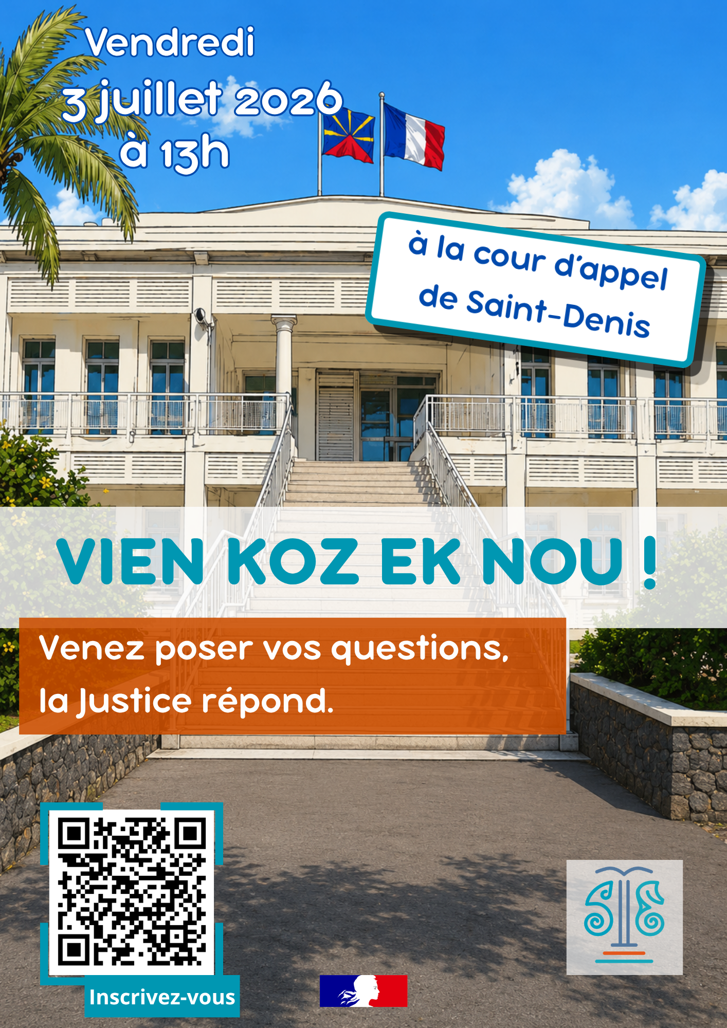 Venez poser vos questions, la Justice vous répond. 