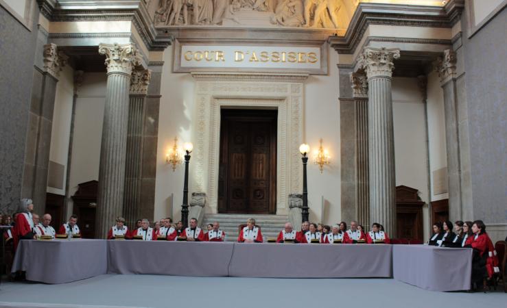 La Cour en audience solennelle présidée par madame WYON