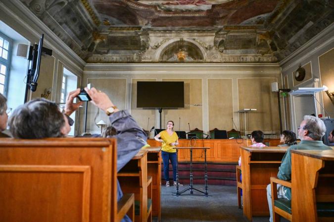 Vue de l'une des deux salle d'audience du TJ Moulins