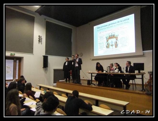 Présentation des métiers de la Justice au lycée G. Fauré