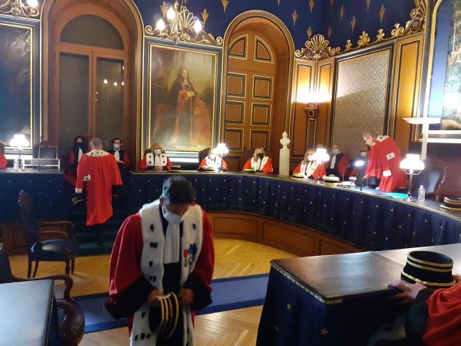 Installation des chefs de cour 