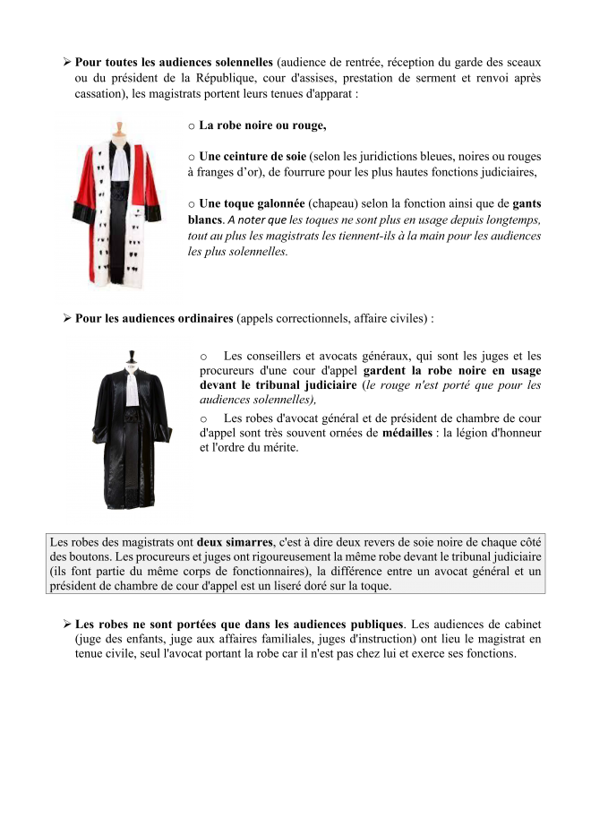 Les costumes judiciaires p2