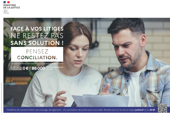Face à vos litiges, ne restez pas sans solution ! Pensez conciliation.