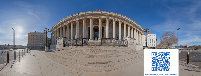 Panoramique extérieur CA LYON QRcode