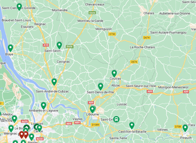 carte des points de justice