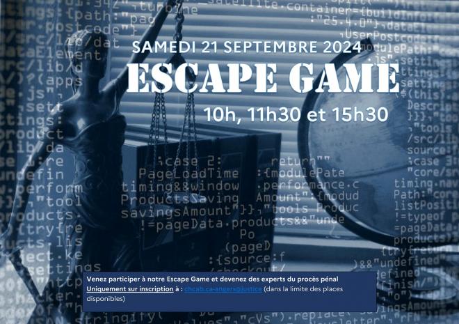 affiche escape game