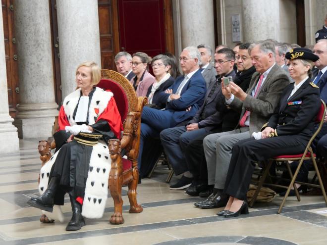 Audience solennelle de présentation de Madame Anne Kostomaroff