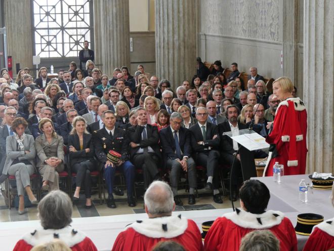 Audience solennelle de présentation de Madame Anne Kostomaroff