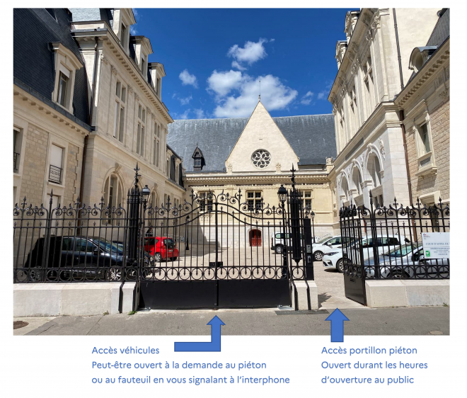 Accès accueil CA au 8 rue Amiral Roussin - Dijon (1)
