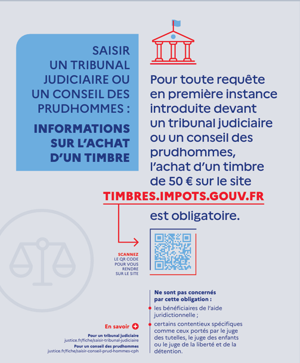 Application du timbre fiscal à compter du 1er mars 2026