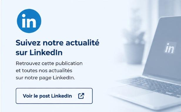 Suivez-nous sur LinkedIn