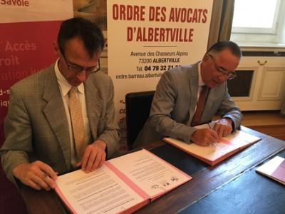 CDAD de la Savoie : signature d'une convention de partenariat