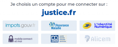 Choix connexion justice.fr