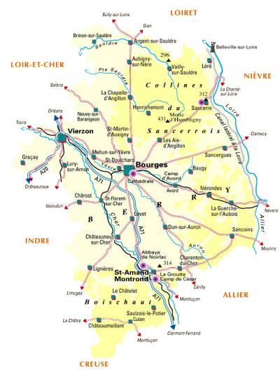 carte du Cher