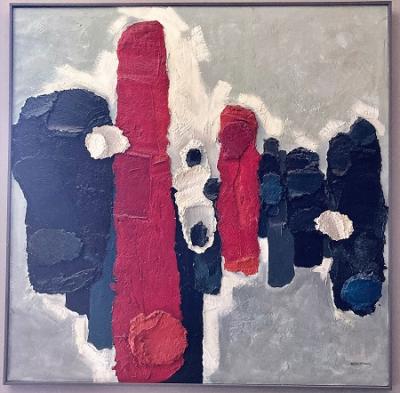 « Les Robes » - Œuvre de Robert REY,  exposée en face de la salle d’audience dite « d’En-Haut » de la cour d’appel