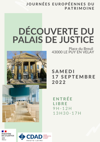 Affiche JEP 2022 - TJ Le Puy