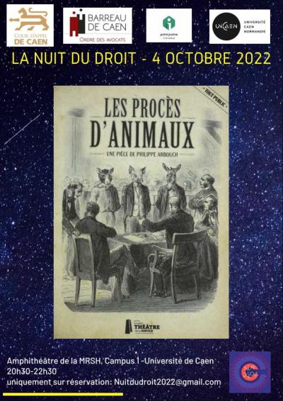 La Nuit du Droit à  Caen - affiche