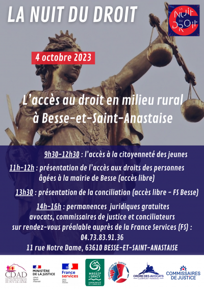 Affiche NDD 2023 TJ Clermont et CDAD 63