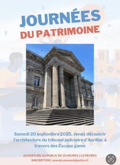 Affiche JEP 2025 TJ Aurillac