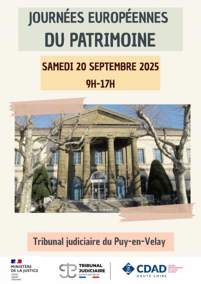 Affiche JEP TJ Le Puy 2025
