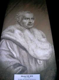Portrait de Michel de Rys - salle des pas perdus d'Aix-en-Provence
