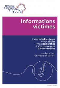 Brochure information victimes